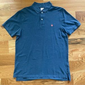 Brooks Brothers Short-Sleeve Pique Polo Heather Blue